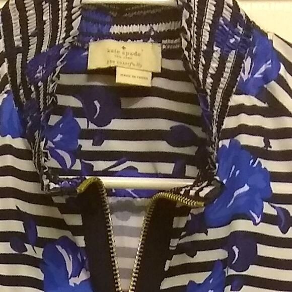 Kate Spade Hibiscus Stripe Jacket - Picture 4 of 4